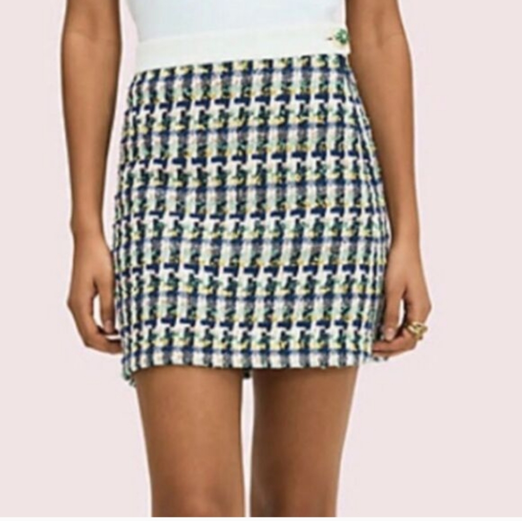 Kate Spade Pop Tweed Mini Skirt, Sz 10